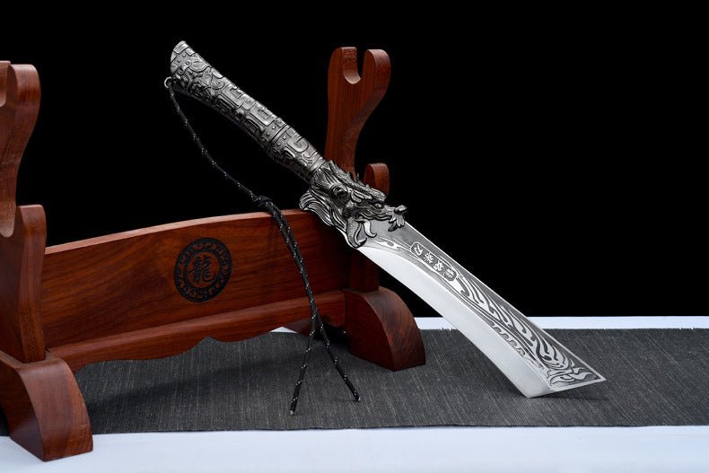 Cleaver Chopper Knife LongYan with Sheath 210mm For Sale | KatanaSwordArt Japanese Katana