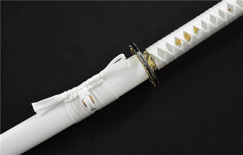 Katana Angel Blade Medium Carbon Steel White Saya 天使刃 For Sale | KatanaSwordArt Japanese Katana