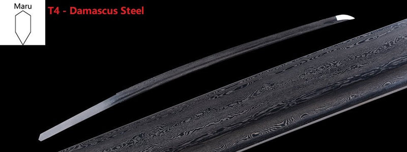 Katana Blade Damascus Steel Blade Maru 2 For Sale | KatanaSwordArt Japanese Katana