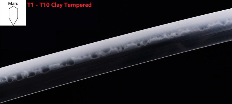 Katana Blade T10 Steel Clay Tempered Blade Maru For Sale | KatanaSwordArt Japanese Katana