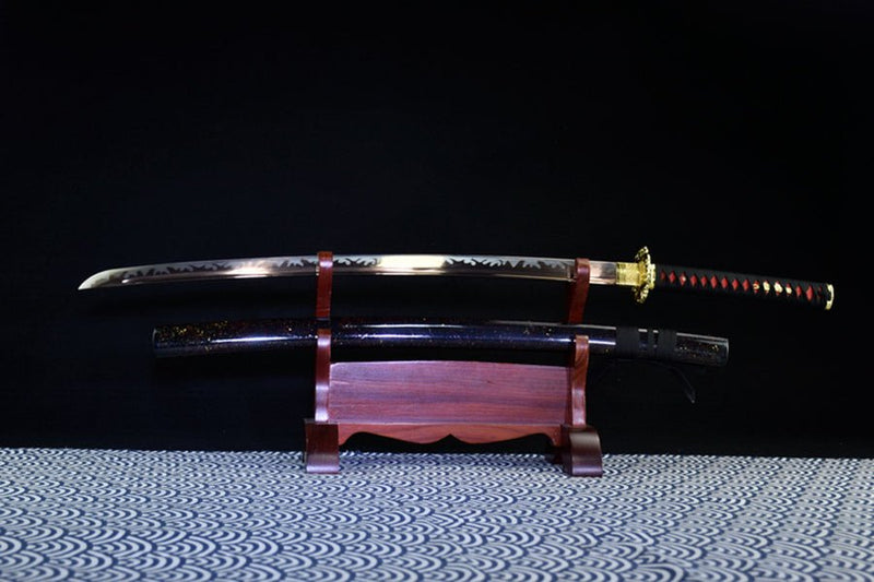 Katana Chijin T10 Clay Tempered Black 赤金 For Sale | KatanaSwordArt Japanese Katana