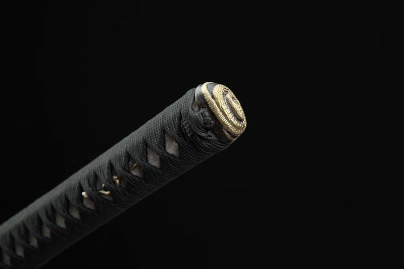Katana Golden Snake Damascus Steel Clay Tempered 巨蟒 For Sale | KatanaSwordArt Japanese Katana