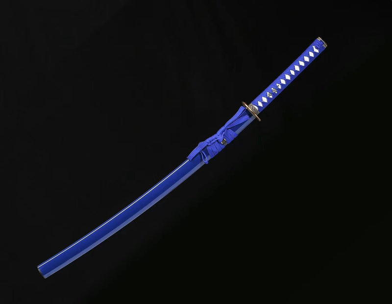 Katana Hanying Medium Carbon Steel Blue Saya 寒影 For Sale | KatanaSwordArt Japanese Katana