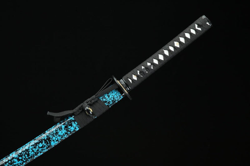 Katana Lanyuan T10 Clay Tempered Blue Blade 藍鳶 For Sale | KatanaSwordArt Japanese Katana
