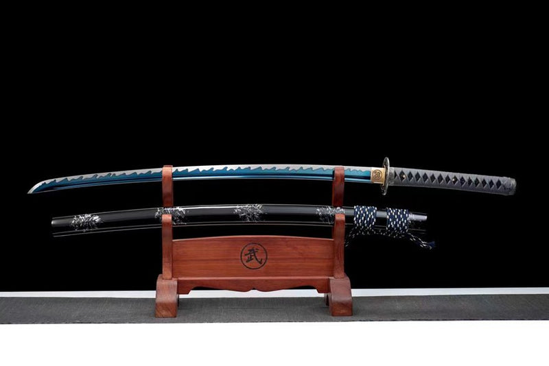 Katana Quetazhi Manganese Steel Blue Blade 鵲踏枝 For Sale | KatanaSwordArt Japanese Katana