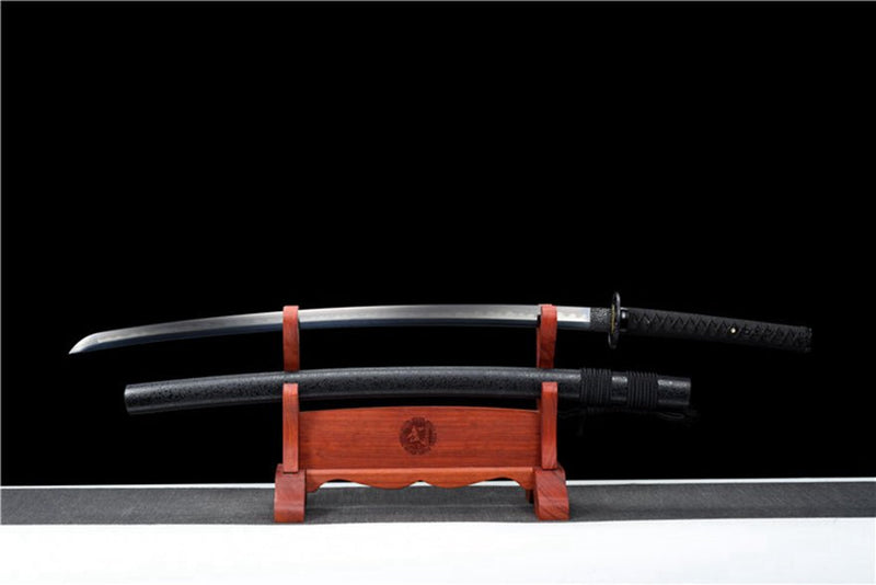 Katana QueYue Manganese Steel Black Blade 雀躍 For Sale | KatanaSwordArt Japanese Katana