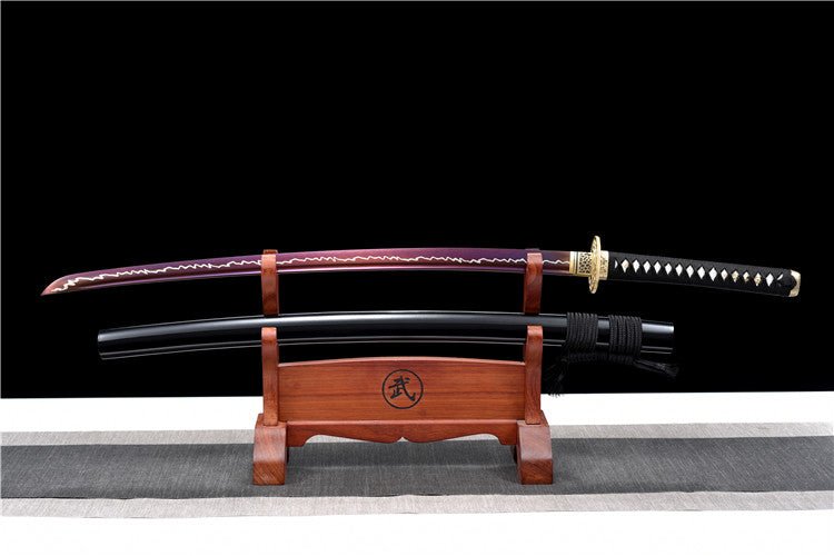 Katana Rose Manganese Steel Purple Blade 玫瑰 For Sale | KatanaSwordArt Japanese Katana