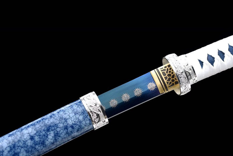 Katana Snow Ice Manganese Steel Blue Blade 藍雪 For Sale | KatanaSwordArt Japanese Katana