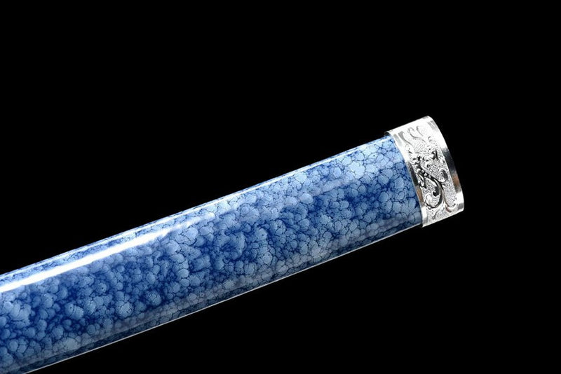 Katana Snow Ice Manganese Steel Blue Blade 藍雪 For Sale | KatanaSwordArt Japanese Katana