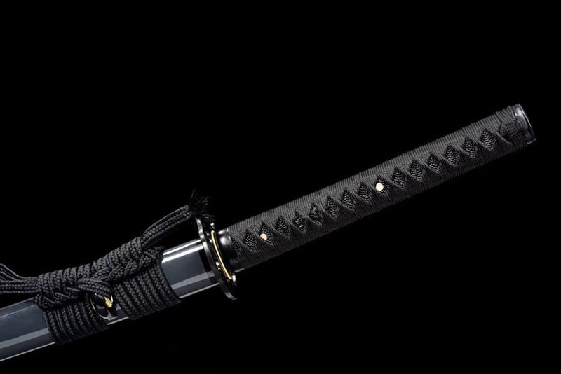 Katana Thunder Manganese Steel Black Blade 驚雷 For Sale | KatanaSwordArt Japanese Katana