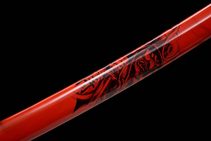 Katana Tianxie Manganese Steel Red Blade 天邪 For Sale | KatanaSwordArt Japanese Katana