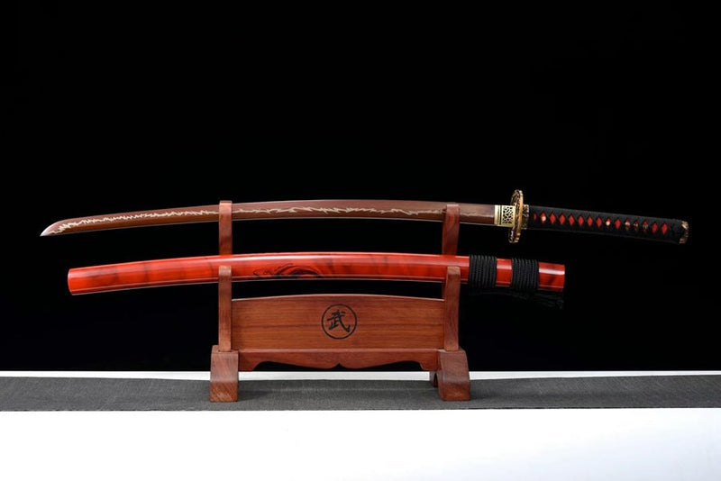 Katana Tianxie Manganese Steel Red Blade 天邪 For Sale | KatanaSwordArt Japanese Katana