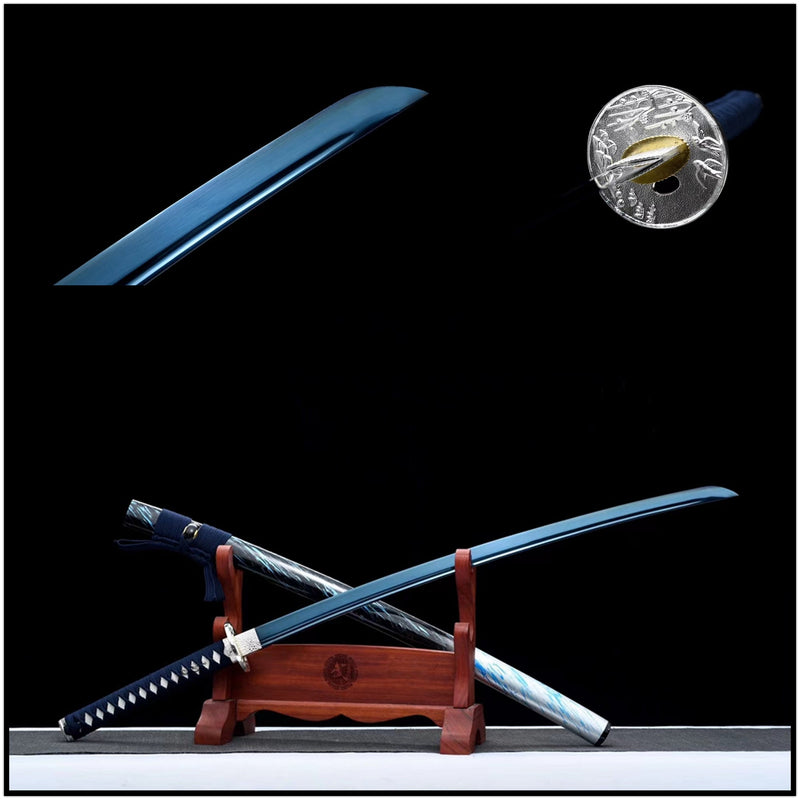 Katana TianYue Spring Steel Blue Blade 天月 For Sale | KatanaSwordArt Japanese Katana