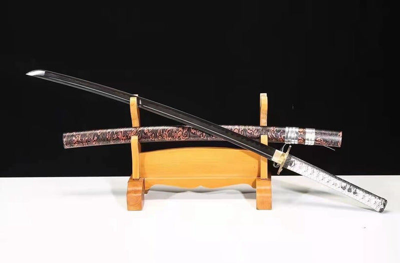 Katana YaoDao T10 Clay Tempered Steel Red Blade 妖刀 For Sale | KatanaSwordArt Japanese Katana