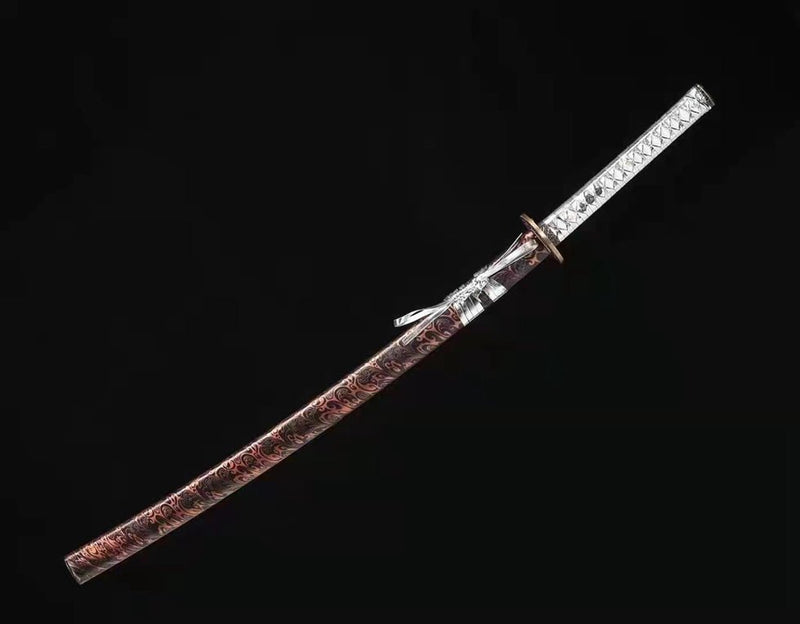 Katana YaoDao T10 Clay Tempered Steel Red Blade 妖刀 For Sale | KatanaSwordArt Japanese Katana