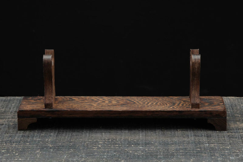 Sword Stand Wenge Wood Classical Theme 1-Layer Rack Base For Sale | KatanaSwordArt Japanese Katana