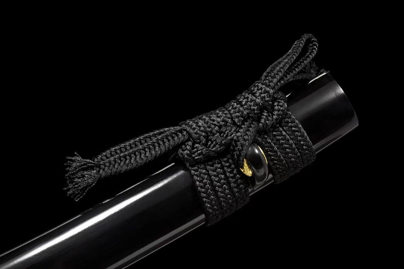 Tanto Sword JiGang T10 Clay Tempered Black 吉岡 For Sale | KatanaSwordArt Japanese Katana