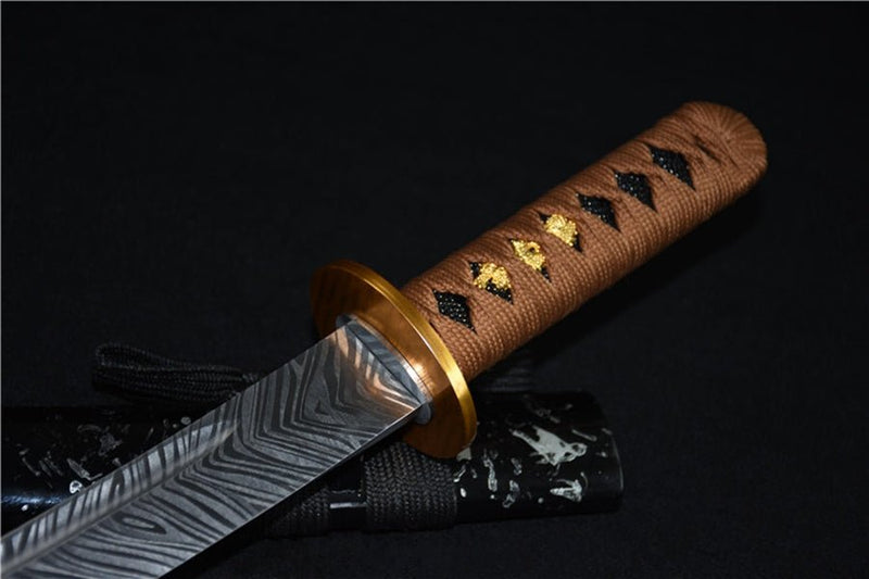 Tanto Sword Yumao Feather Pattern Manganese Steel 羽紋 For Sale | KatanaSwordArt Japanese Katana